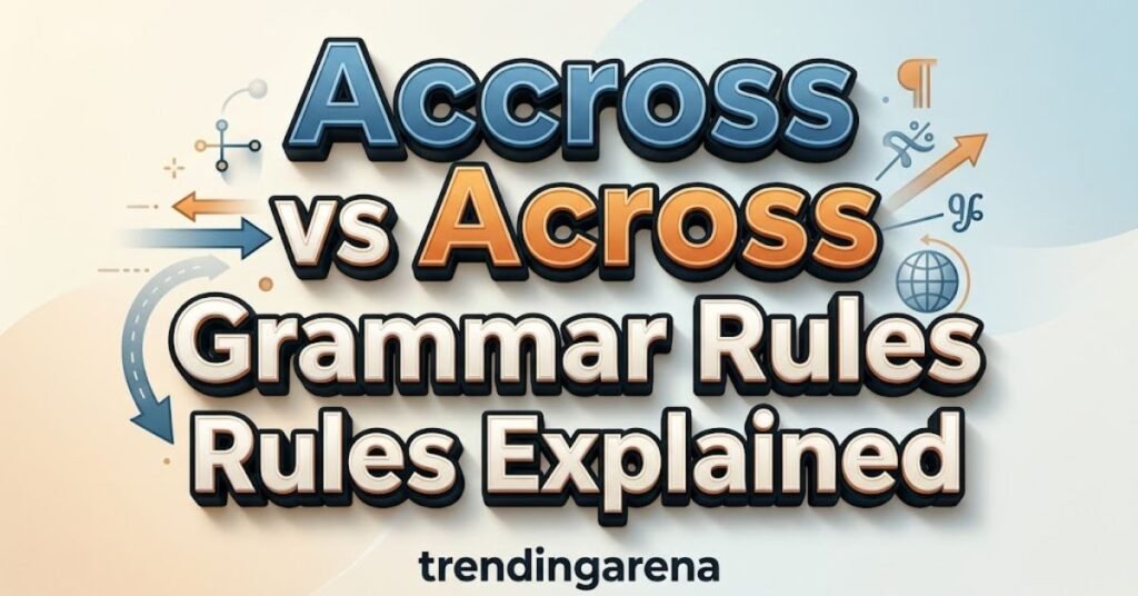 Accross vs Across Grammar Rules Explained