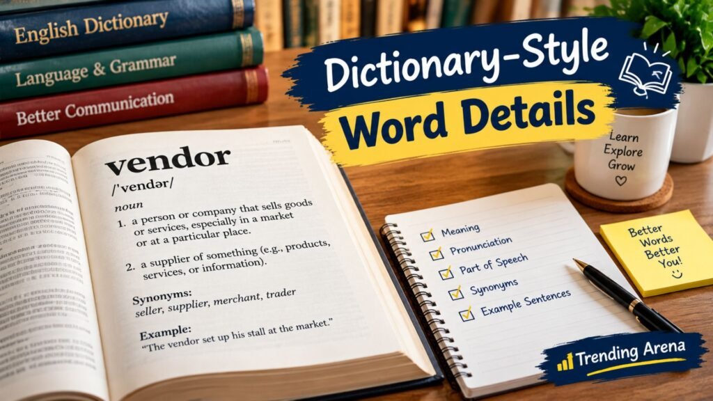 Dictionary-Style Word Details
