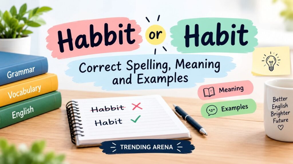 Habbit or Habit: Correct Spelling, Meaning and Examples