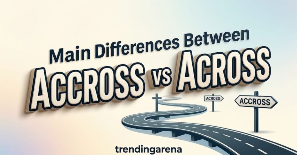 Main Differences Between Accross vs Across