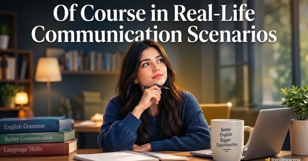 Of Course in Real-Life Communication Scenarios