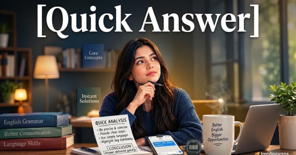 Quick Answer