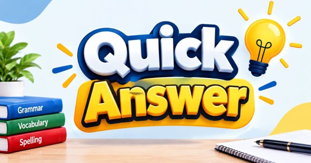 Quick Answer