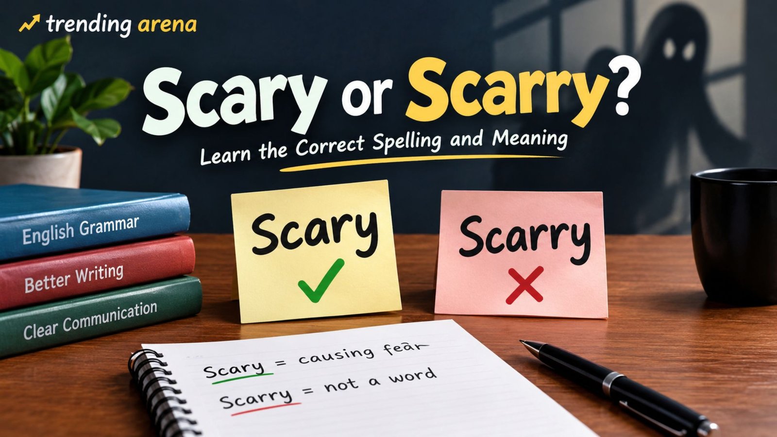Scary or Scarry Learn the Correct Spelling and Meaning