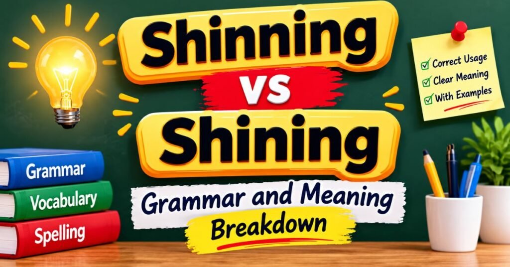 Shinning vs Shining Grammar and Meaning Breakdown