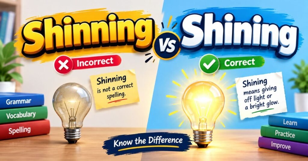 Shinning vs Shining Which Spelling Is Correct
