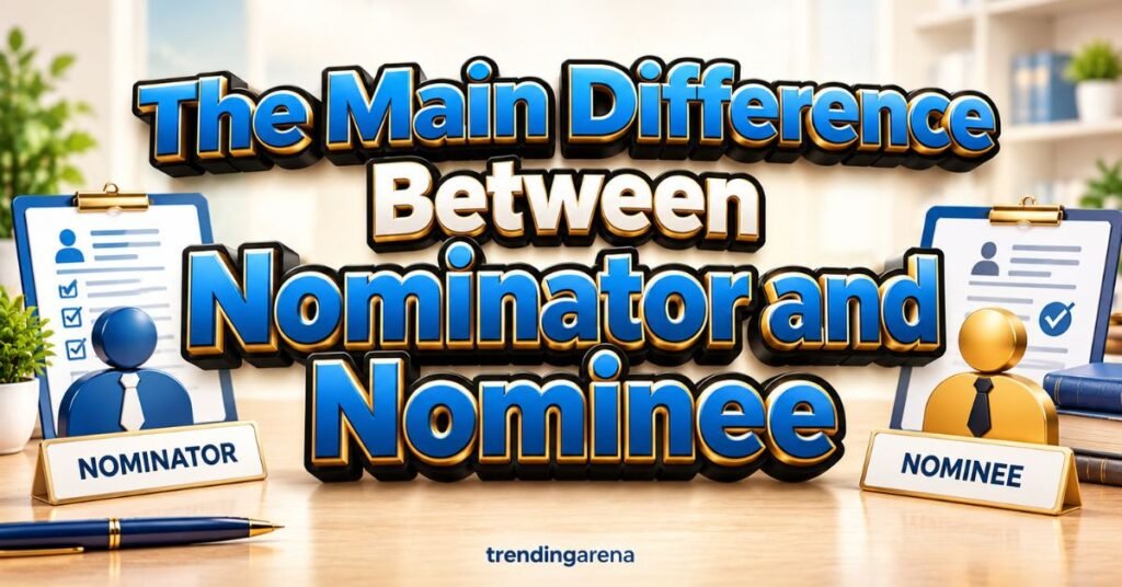 The Main Difference Between Nominator and Nominee