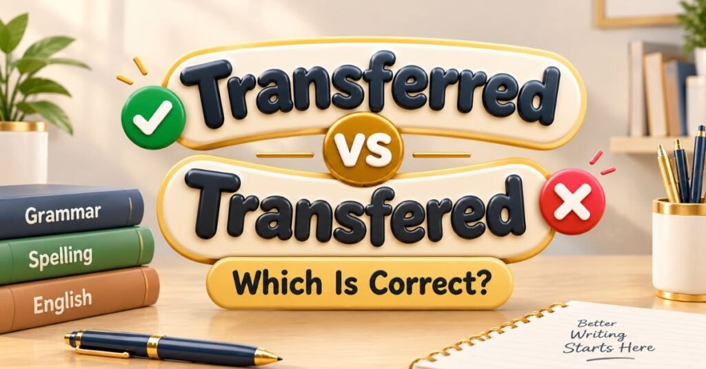 Transferred vs Transfered: Which Is Correct?