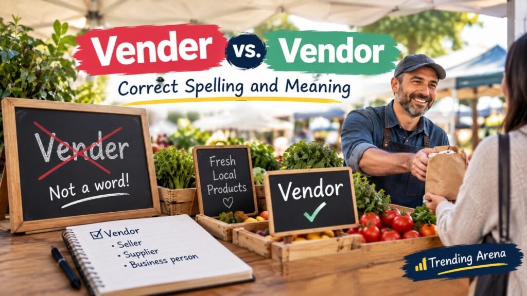 Vender vs. Vendor Correct Spelling and Meaning