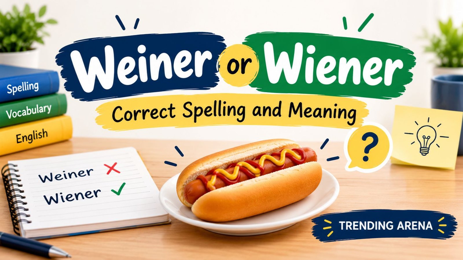Weiner or Wiener Correct Spelling and Meaning