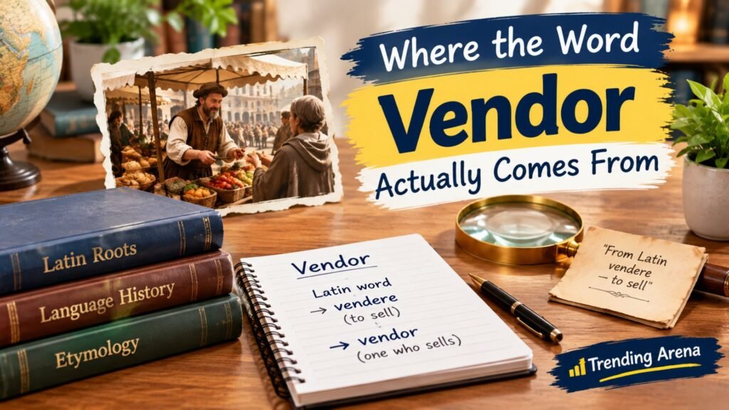 Where the Word Vendor Actually Comes From